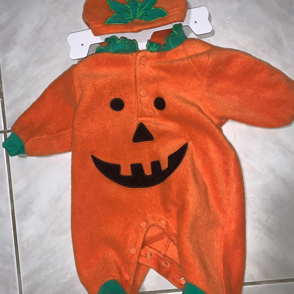Pumpkin‎ Baby Costume with Hat